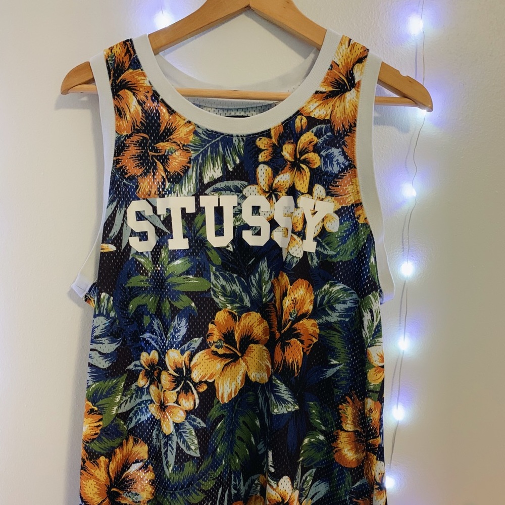 Stussy Men's Floral Tank Top Size M